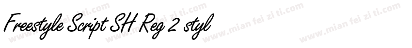 Freestyle Script SH Reg 2 styles in字体转换